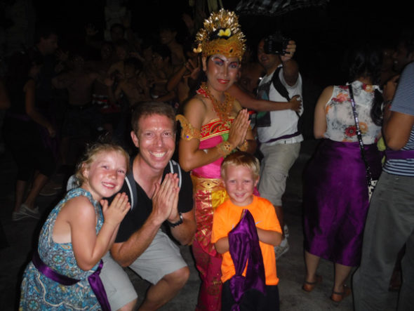 Bali with Kids | The Gap Year Family The Kecak dance in Bali Indonesia.
