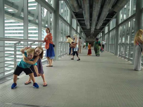 Kualu Lumpur KLCC Towers with Kids