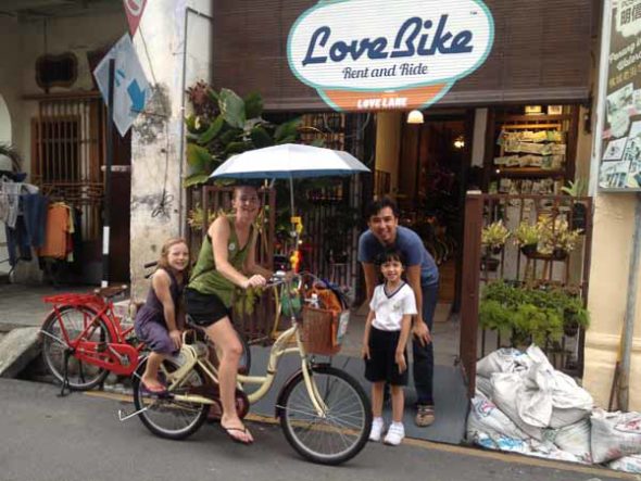 Loving the "Love Bikes" but wishing we had helmets