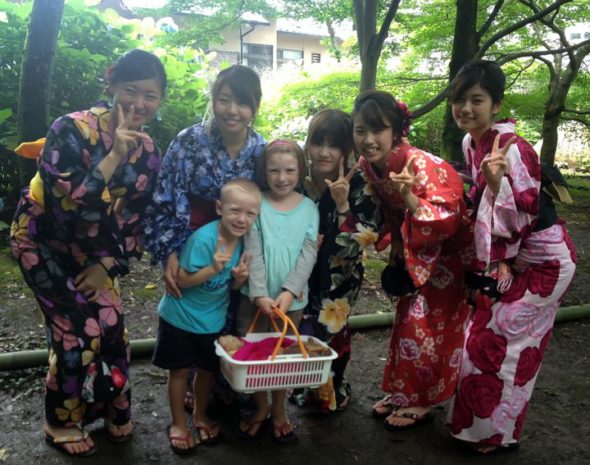Kids and Kimonos Traveling Japan with Children | The Gap Year Family Kids and Kimonos Traveling Japan with Children